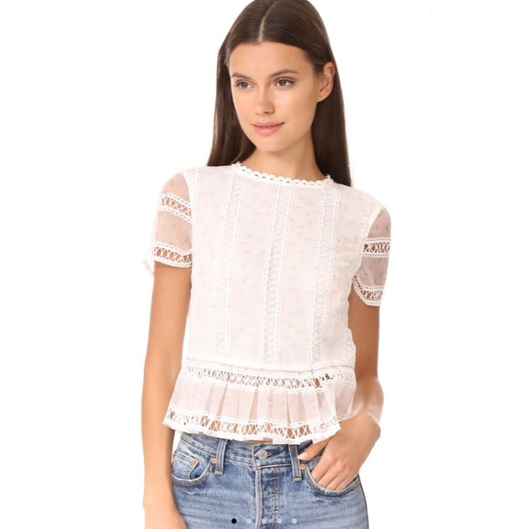 Endless Rose Tops - Endless Rose organza pleated peplum top